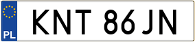 Trailer License Plate